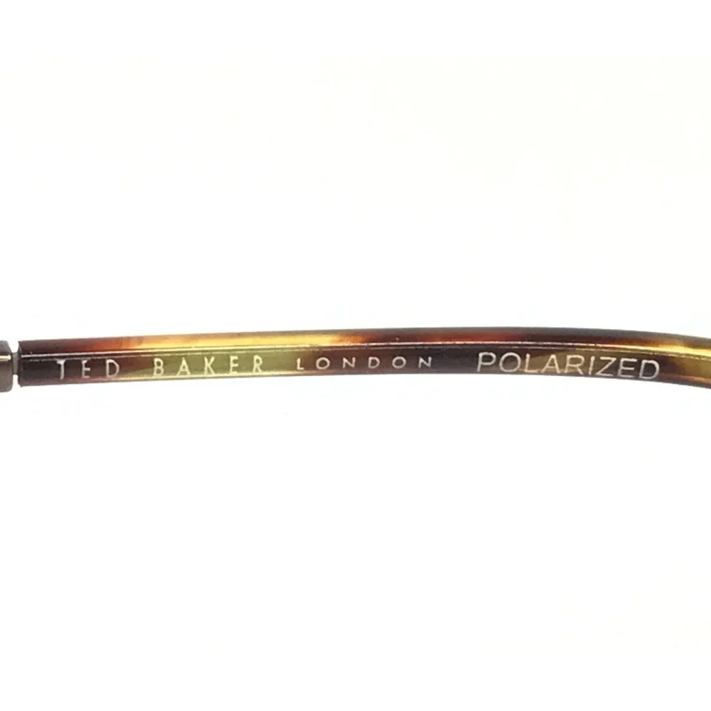 Ted Baker Sunglasses TMS093 OLI Olive Gray Horn Frames w/ Gray Polarized Lenses
